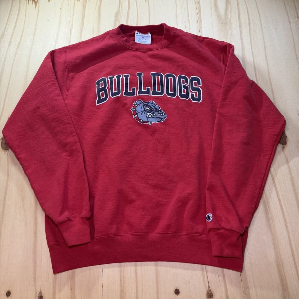 University of Georgia Bulldogs Champion Red Crewneck Sweatshirt Mens Size Medium